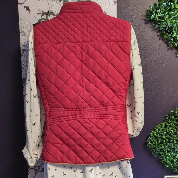 Rich Red Quilted Vest By C'est Toi - Picture 6 of 7